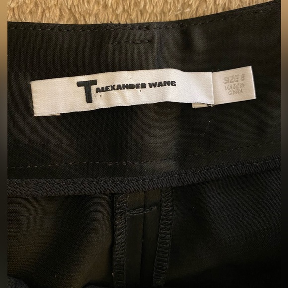 EUC T By Alexander Wang Wool Blend Wide-Leg wrap front side tie pants - Picture 5 of 14